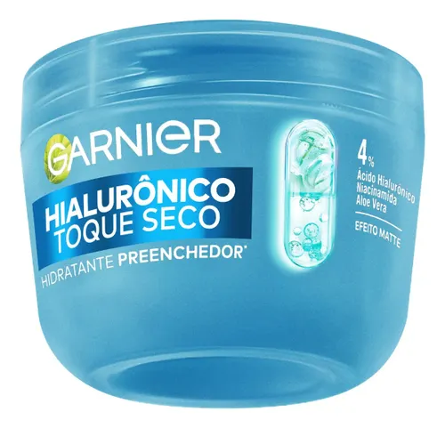 Gel Creme Hidratante Facial Hialurônico Toque Seco com Ácido Hialurônico, Niacinamida e Aloe Vera, Peles Mistas e Oleosas, 85g