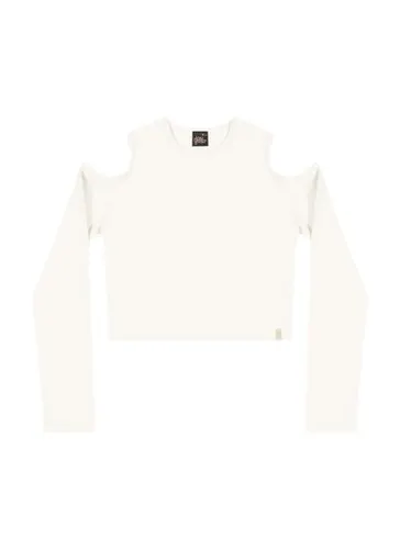 Blusa Juvenil em Cotton (Off White) Gloss