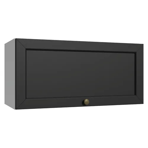 Armário Aéreo 70 cm 1 Porta Basculante Branco/Preto Vik Madesa