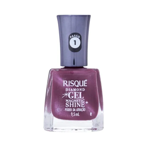 Esmalte Risqué Diamond Gel Coleção Magnetic Shine Poder da Atração Mag
