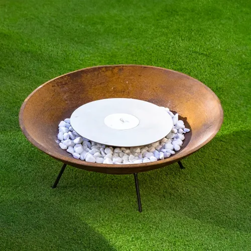 Tacho Corten 60cm com Queimador, Completo - Reality - Casa do Patrão