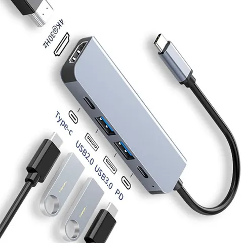 Hub usb c para 4k hdmi, base de carregamento usb 3.0 2.0 tipo c pd para macbook ipad samsung s10 dex tv mouse teclado u disk