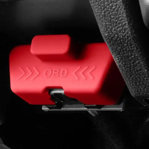 Capa de silicone para porta obd de carro, à prova d'água, à prova de ferrugem, trava de porta obd, manga protetora, poeira, obd, tampas de entupimento para acessórios de carro