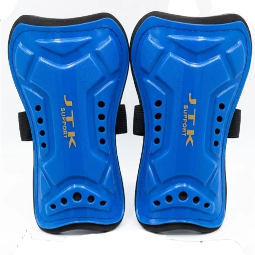 Caneleira Futebol Adulto Ajustável Confortável JTK C42287 (G) - Azul