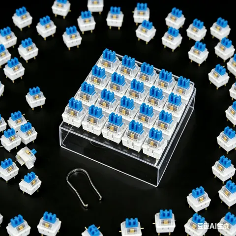50/100 peças de interruptores de teclado, substituição de teclas com clique, interruptor tátil de 3 pinos para teclados mecânicos estilo MX