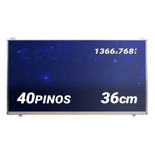 Tela para Notebook Part Number LTN156AT19-501 15.6" HD 40 Pinos Fosca