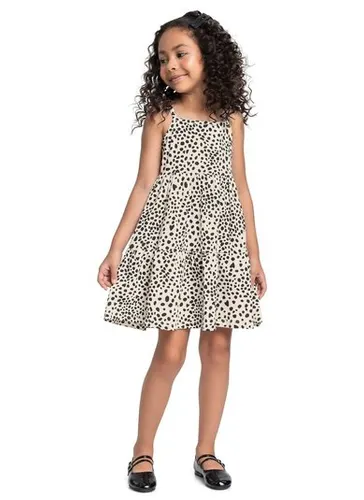 Vestido Infantil Estampado para Menina (Branco) Bee Loop