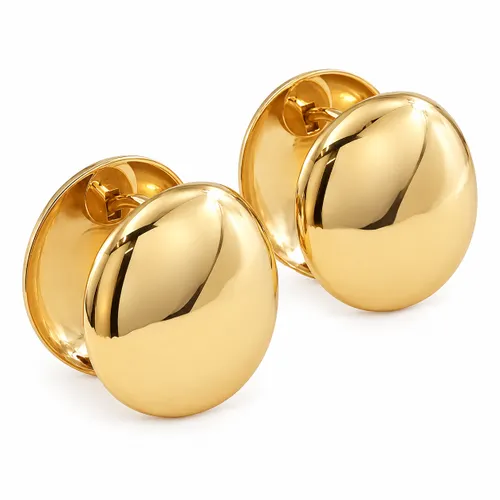 Brinco Argola Redondo 1,5cm  em Ouro 18K