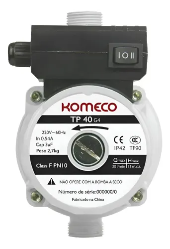 Pressurizador Komeco Tp 40 G4 120w 30l/min