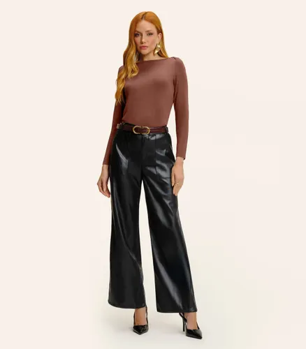 Calça Feminina Pantalona Sintética Endless - Moda Feminina e Masculina, Itens para Casa e Mais l Rovitex