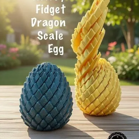 Brinquedo Modelo de Deformação Rotativa Ovo de Dragão Novo, Bola de Slime Transformável Criativa para Descompressão dos Dedos