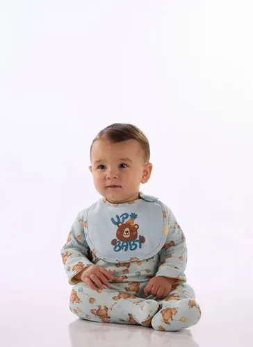 Babador Bebê em Suedine Premium com Estampa Multicolor