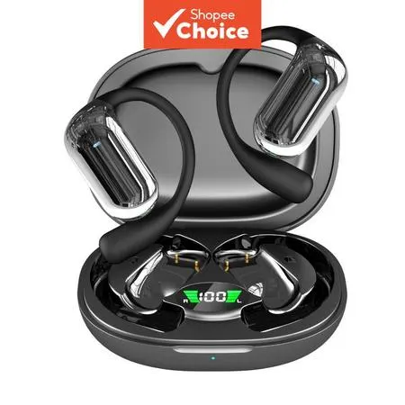 Fones de Ouvido Q16s Bluetooth TWS Earcuffs Clip-On sem Fio HiFi Estéreo Esportes Abertos à Prova D'água Long Playtime T