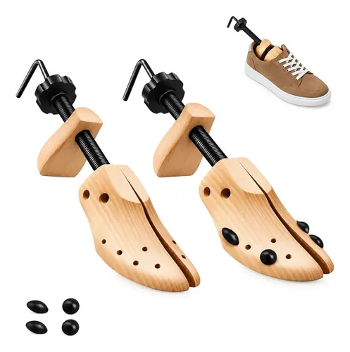 Forma para Calçado de Madeira Ajustável para Sapatos e Tênis 42-46
