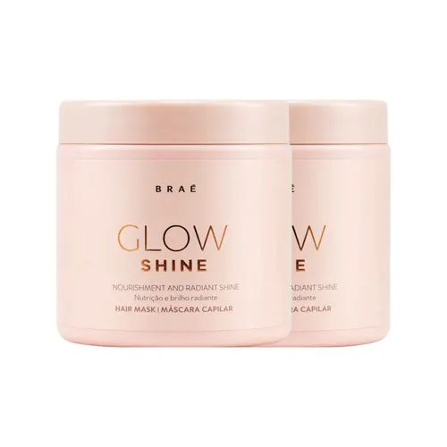 Kit Braé Glow Shine Nutrição e Brilho 2 Máscara 500 g