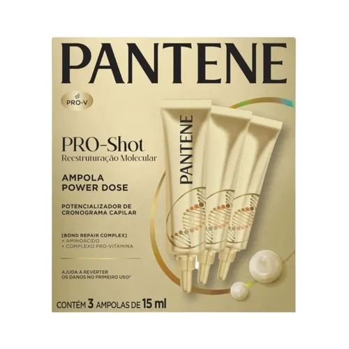 Ampola de Tratamento Pantene Pro-shot Power Dose Reestruturação Molecu