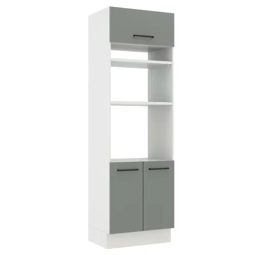 Torre Quente Madesa Agata 70 x 60 cm 3 Portas Branco/Cinza