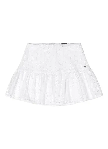 Saia Juvenil em Laise para Menina (Branco) Gloss
