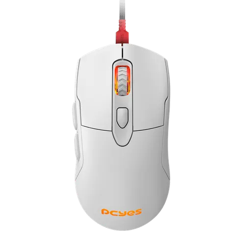 Mouse PCYES Gamer Malus White Ghost RGB 12400DPI PMGMWG