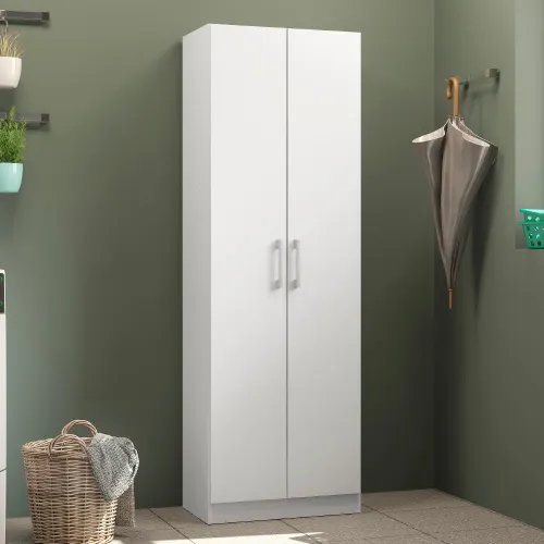 Armário Utilitário Multiuso 2 Portas Carraro Branco