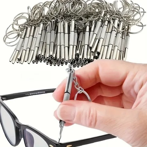 Kit Portátil de Reparo para Óculos e Relógios: Chave de Fenda de Precisão com Ferramentas Manuais para Óculos - Conjunto de Ferramentas Compacto