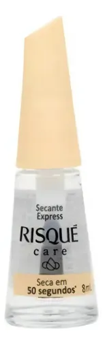 Esmalte Secante Express Seca em 50 Segundos Risqué Care 8ml Cor Transparente