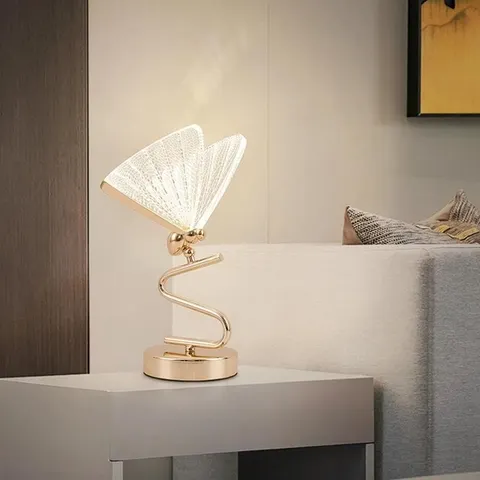 【~ Novo FDDT】Luminária Decorativa Borboleta 6W LED, Luminária de Mesa para Sala de Estar, Luminária de Chão Moderna para Quarto, Plugue EU, Luz Branca