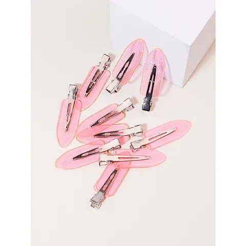 10 pçs sem costura moda transparente grampos de cabelo para meninas maquiagem acessório facial estilo clipes para perucas de cabelo real