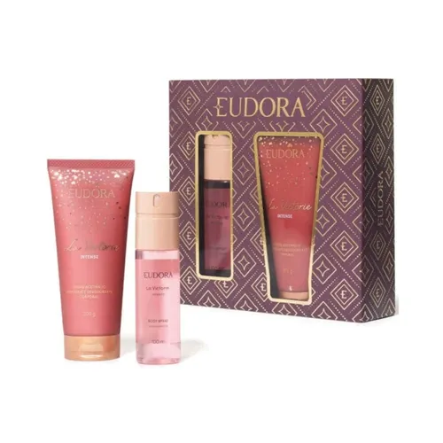 Kit Eudora La Victorie Intense Body Spray 100ml + Loção Hidratante 200