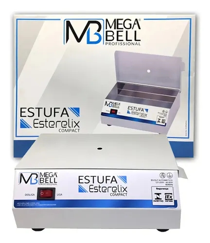 Estufa Manicure Esterilizador de Alicates Pedicure Mega Bell Cor Branco