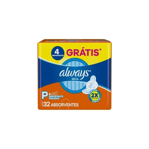 Absorvente Always Externo Super Proteção Seca Moderado com Abas Anatôm