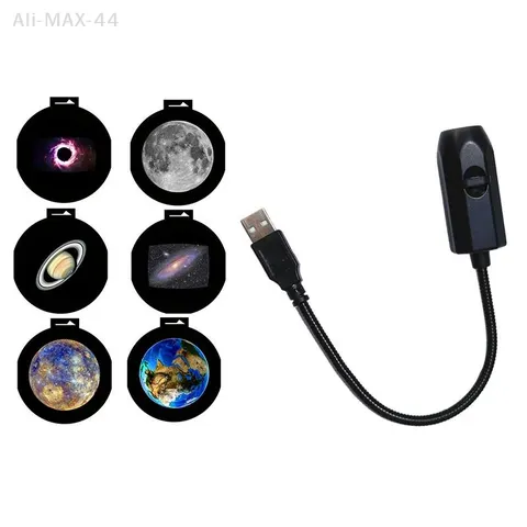 Lâmpada de Projeção USB Lua e Terra 360 Graus, Luz Noturna Céu Estrelado com Controle Remoto para Quarto Infantil, Presente de Aniversário, Ambiente Doméstico