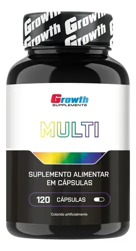Multivitamínico Growth Supplements em cápsula sem sabor x 100g de 120 un