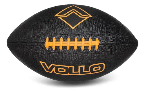 Bola Futebol Americano Tamanho 9 Vollo Flag Preta Cor Preto