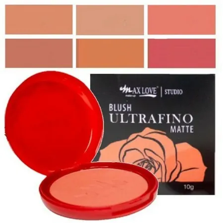 Blush Facial Ultrafino Matte a Prova D' Água 10g - Max Love