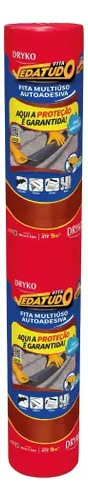 Dryko Manta Asfáltica Autoadesiva Telhado 90cm 10m Cor Terracota