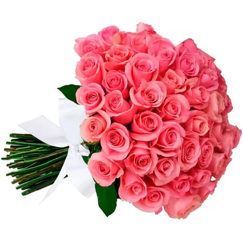 Buquê de 42 Rosas Cor de Rosa