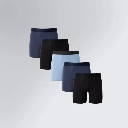 Kit 5 Cuecas Confortáveis Boxer Comfort