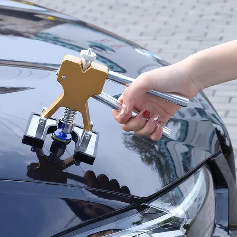 Kit de Reparo de Amassados sem Pintura para Carroceria Automotiva, Extrator de Plástico para Remoção de Amassados de Granizo, Ferramentas de Reparo, Conjunto de Ventosas de Vários Tamanhos