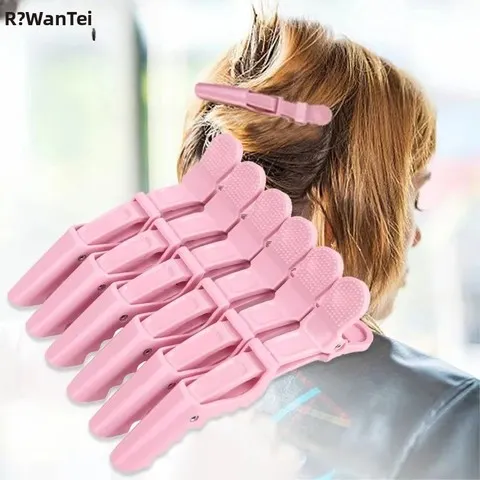 6 pçs jacaré grampos de cabelo cabeleireiro grampos garras seção clipe barbeiro crocodilo hairpin salão estilo ferramentas acessórios para o cabelo