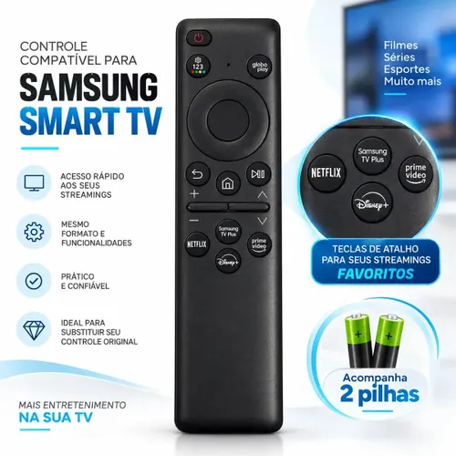 Controle Remoto para Tv Samsung Solarcell Cu8000 Bn59-01432b