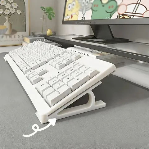 Suporte Ergonômico para Teclado com Aumento de Altura, Suporte Universal Antiderrapante, Várias Cores Opcionais, Específico para Escritório e Jogos