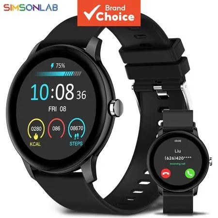 Z2Plus Smartwatch com Tela HD de 1,28 - Chamadas Bluetooth, Bluetooth 5.0, Rastreador Fitness, 50+ Mostradores,