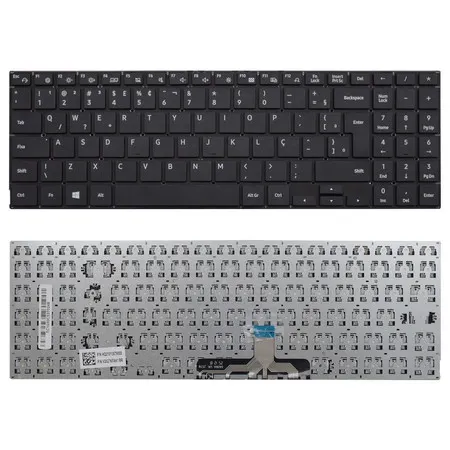 Teclado para Notebook compatível com Samsung NP550XDA-KU1BR ABNT2