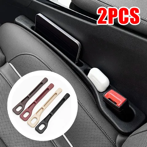1 par universal assento de carro gap plug tira costura lateral carro gap filler à prova vazamento assento gap armazenamento organizador decoração interior
