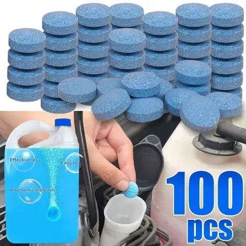 Limpador de filme efervescente de água de vidro concentrado sólido quatro estações universal forte anti-congelante essência zero shellac