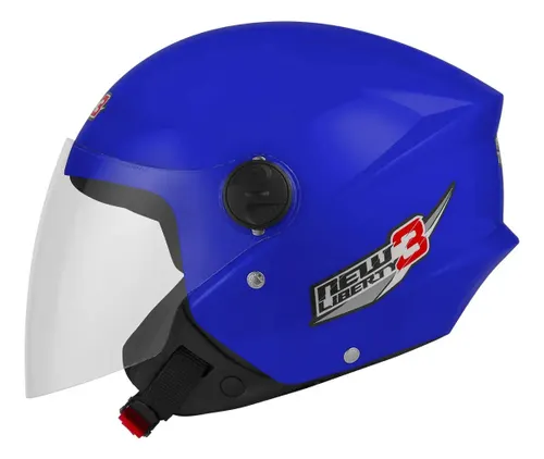 Capacete Moto Aberto Pro Tork New Liberty Three Amarelo Tamanho 56 Desenho Solid Viseira Cristal