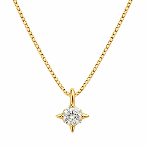Colar Solitário com Diamante de 20 Pontos em Ouro 18k