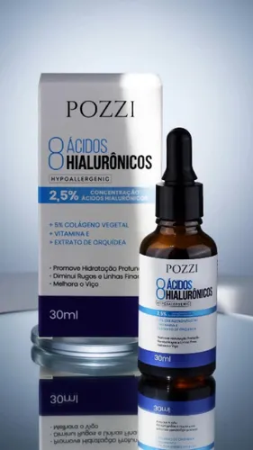 SÉRUM HIPOALERGÊNICO 8 ÁCIDOS HIALURÔNICOS - 30ml