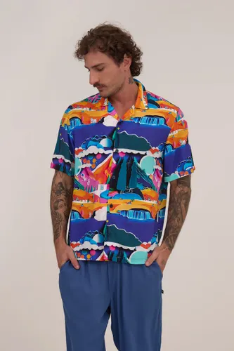 Camisa Manga Curta Estampa Digitopia